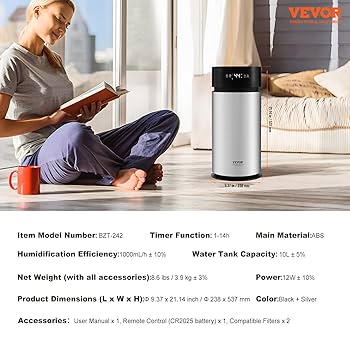 Amazon.com: VEVOR Evaporative Humidifier for Whole House up
